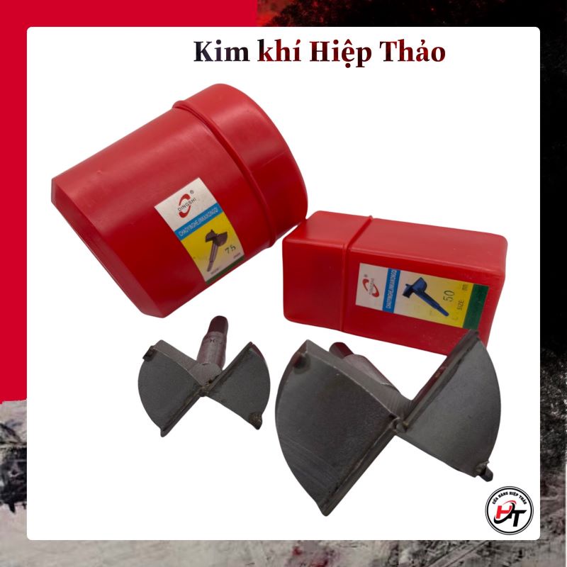 Mũi khoét gỗ khoan gỗ lỗ tròn dingshi vỏ đỏ 40mm - 100mm mkg-do-40100