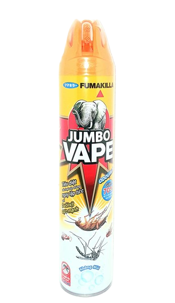 Bình xịt muỗi Jumbo chai 600ml loại Không Mùi - bình xịt côn trùng JumboVAPE