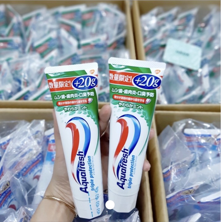 Kem đánh răng Aquafresh Nhật Bản 160g - HADACOSMETIC
