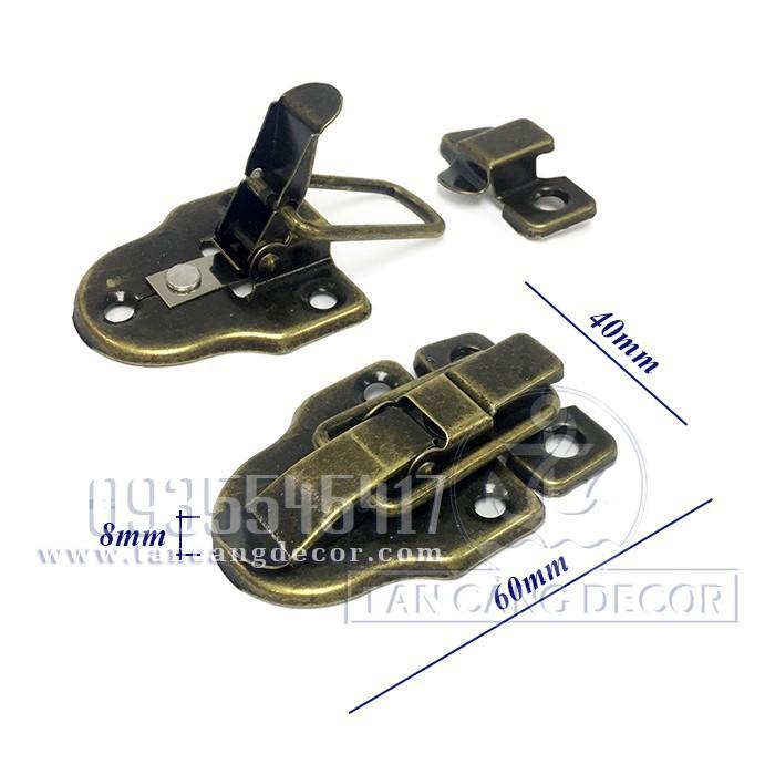 Khóa hộp 25 cổ điển- kt 4 x 6 cm