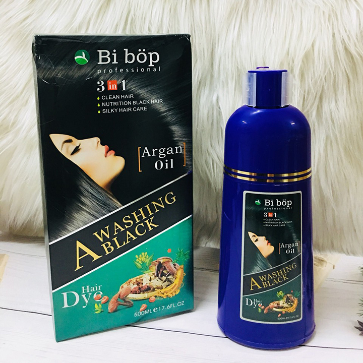 Dầu gội nhuộm nâu (đen) tóc Bibop