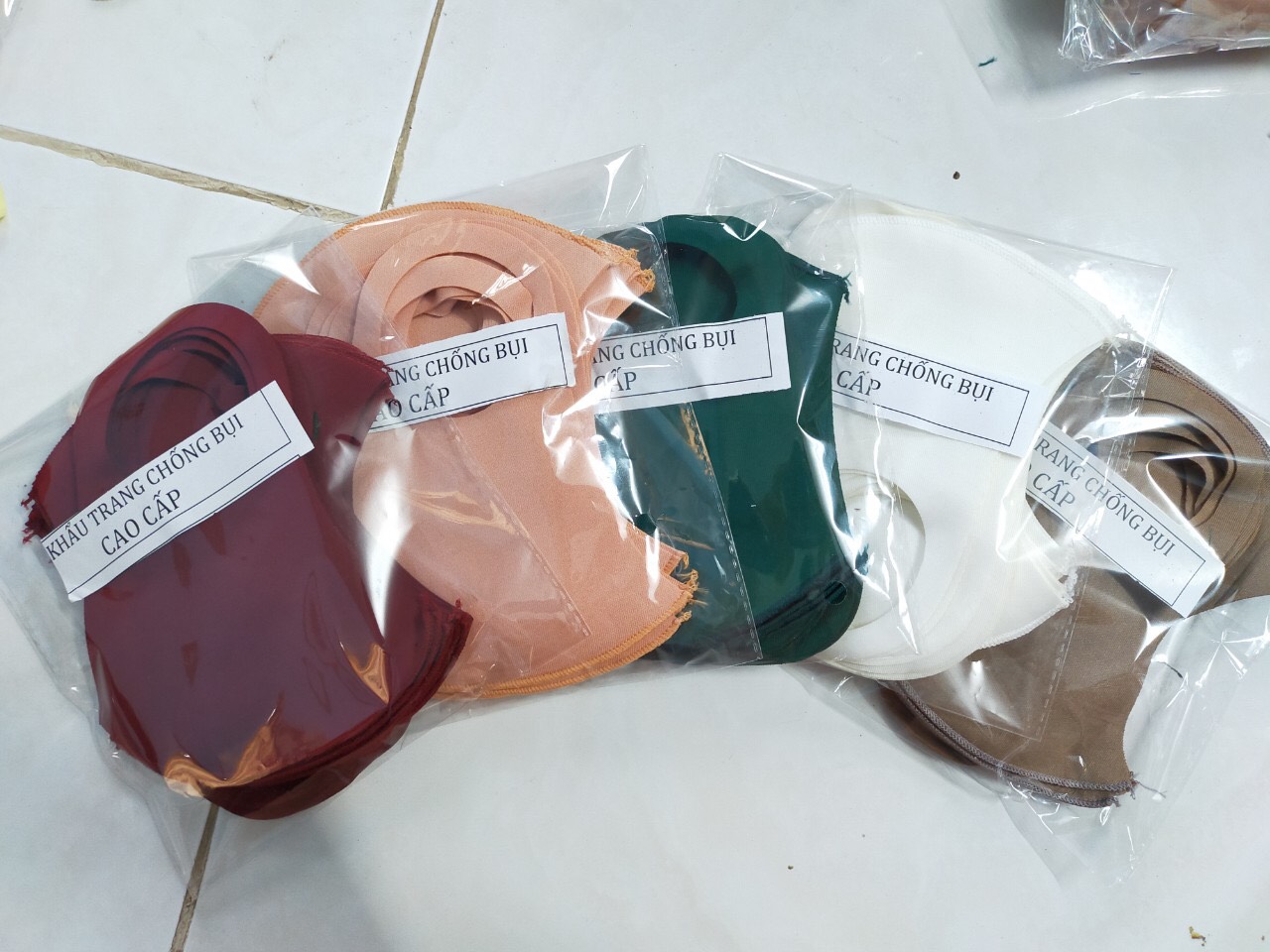 combo 10 khẩu trang vải chống bụi cao cấp