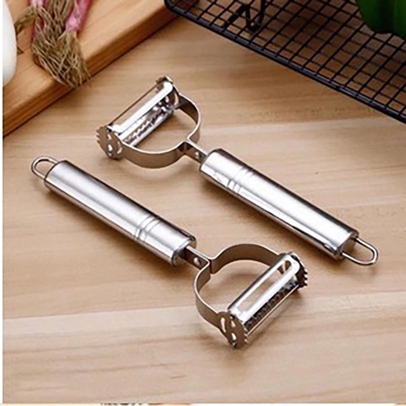 Nạo rau củ quả Inox cao cấp đa năng 2 in 1 nạo vỏ và bào sợi rau củ quả inox 304 không rỉ sắc bén tiện lợi