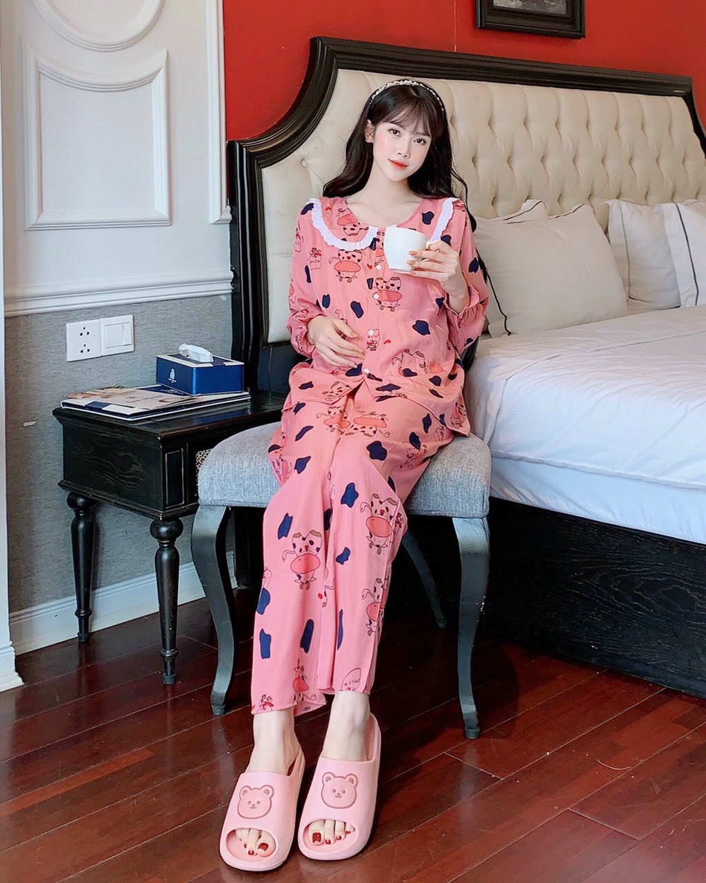 Bộ bầu và sau sinh cài cúc bs