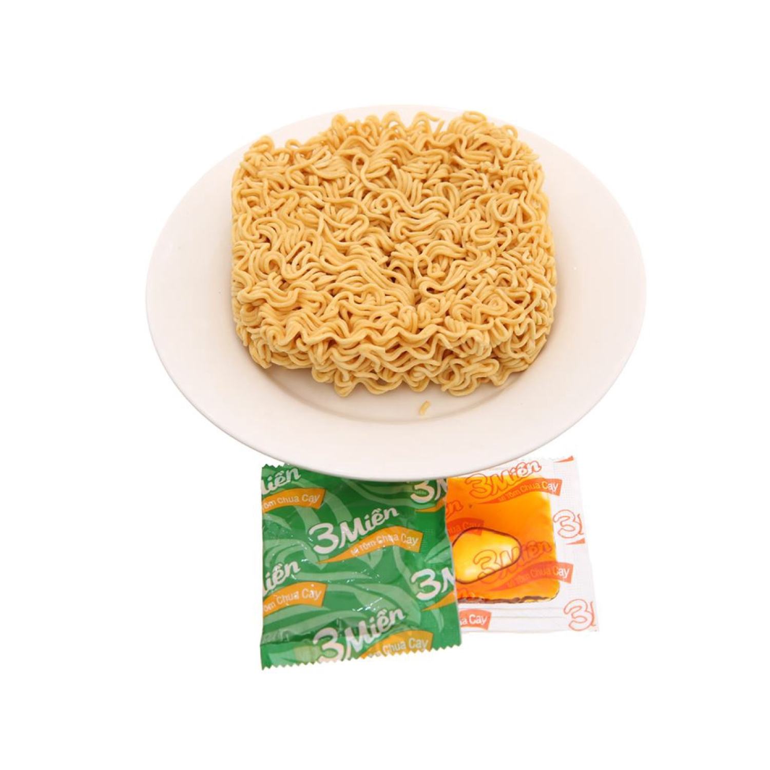 10 gói Mì tôm 3 miền vị tôm chua caʏ