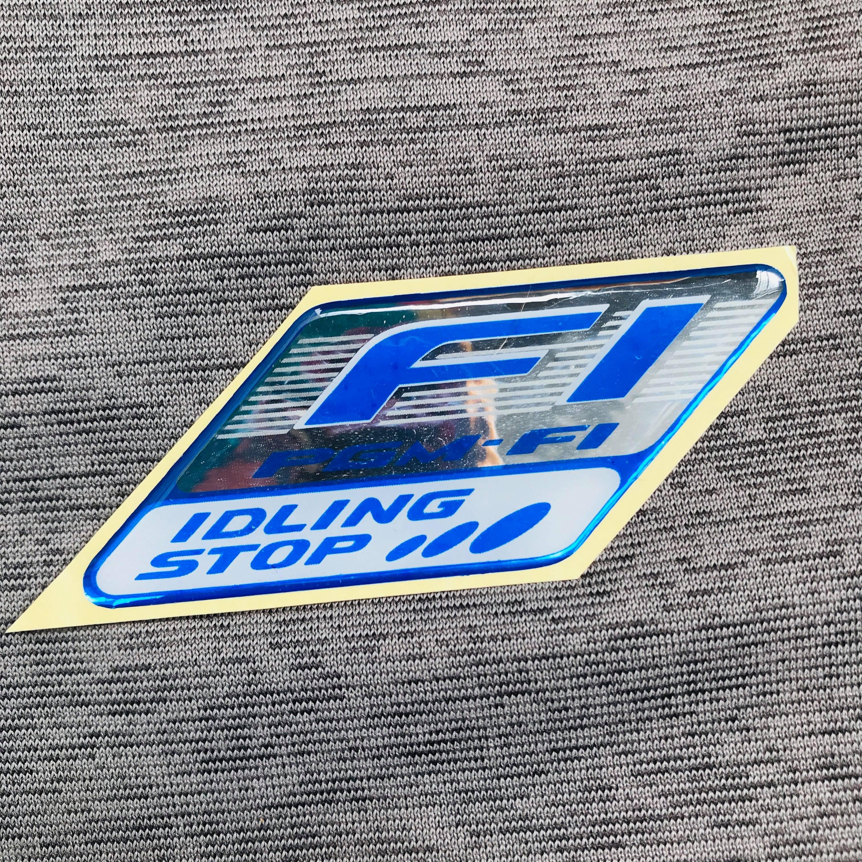 [HCM]Tem FI PGM-FI IDLING STOP Tem Nổi Nhựa Mềm Dán Siêu Bền.(MÀU XANH)