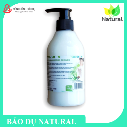Combo 2 Chai sữa tắm Lô hội Linh chi, sữa tắm thảo dược từ thiên nhiên - 300ml
