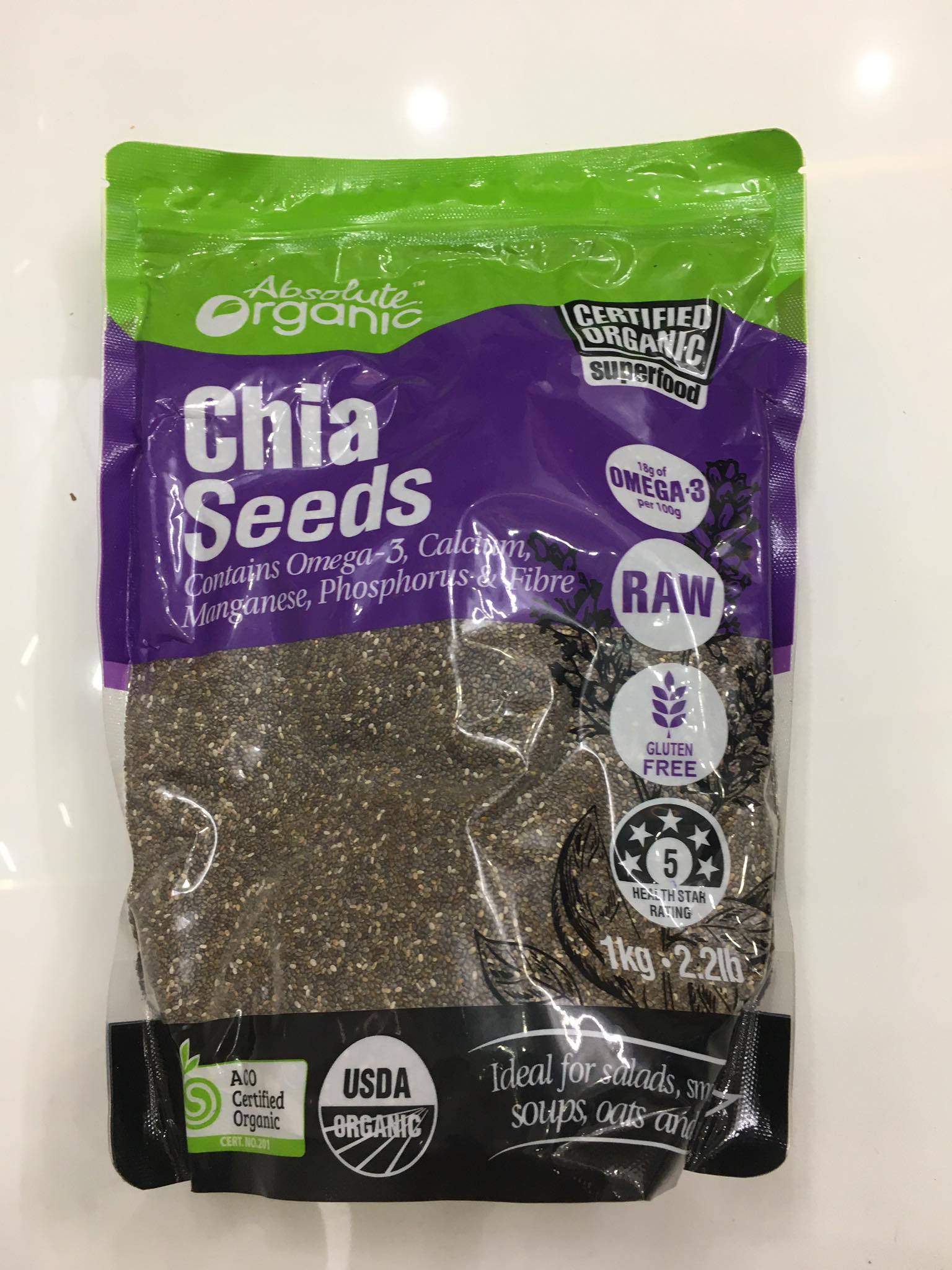 [1 Ký] Hạt chia Úc hữu cơ ăn kiêng - giảm cân