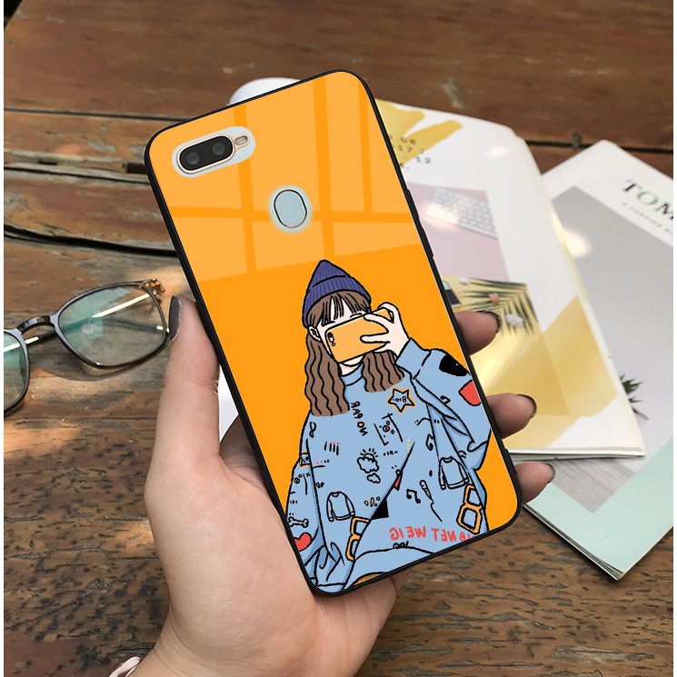 ỐP OPPO F5 / F5 YOUTH , F7 , F9 / REALME 2 PRO , A7 / A5S / A12 , A37 , F3 PLUS LƯNG KÍNH BỘ ĐÔI ( VIDEO QUAY THẬT )