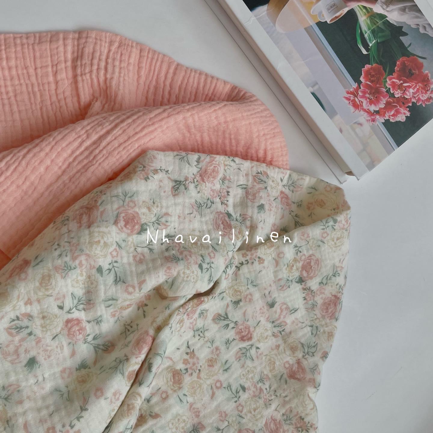 MUSLIN HỌA TIẾT HOA LOANG HÀN