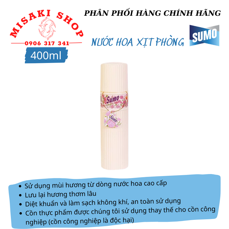 [HCM]Combo 2 Nước Hoa Xịt Phòng SUMO 400ml | MISAKISHOP