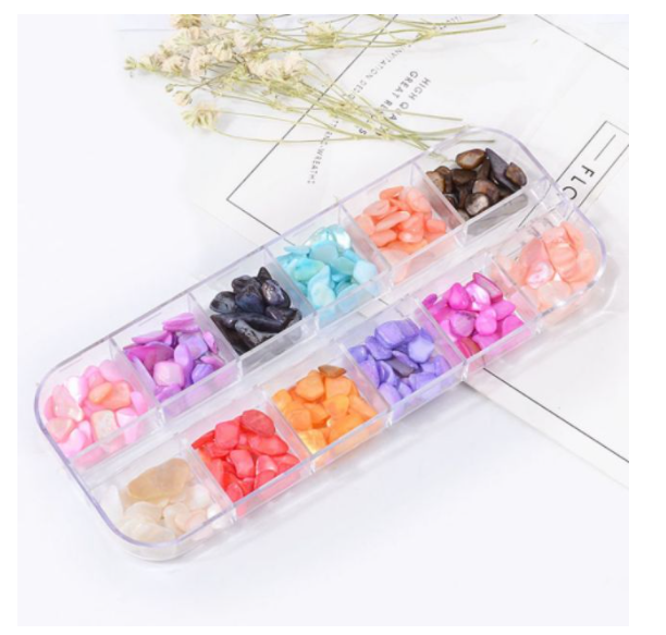 [HCM]Đá Xà Cừ 12 Màu Trang Trí Resin