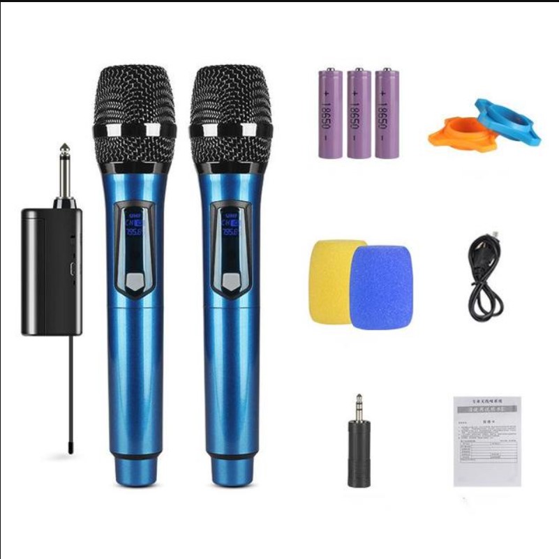 Micro Không Dây | Micro Karaoke Gia Đình,Mic đa đăng ko dây TV-2200,Micro không dây,micro karaoke Bluetooth chính hãng HUANGSHI TV Âm thanh tốt, chống hú rít Lọc âm tốt, loại bỏ nhiễu âm