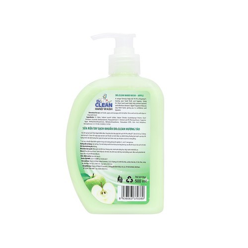 Nước Rửa Tay Dr Clean 500Ml