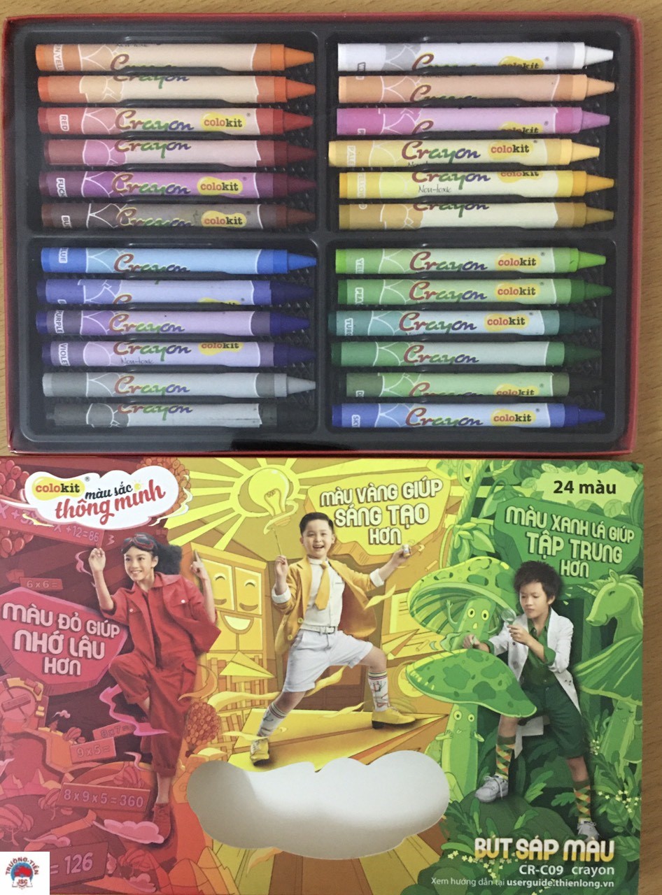 Bút sáp màu Colokit Thiên Long CR-C09 (24 màu)