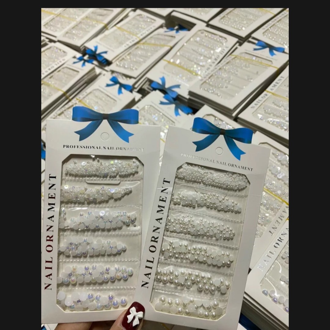 Set ngọc trai nửa nail