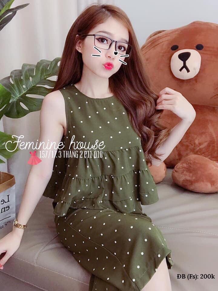 Sét đồ bộ ka te quần lửng phù hợp mặc nhà dạo phố lđ 062019