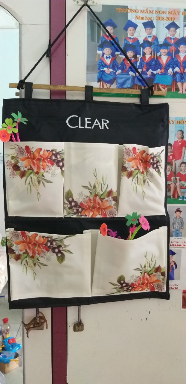 [HCM]Túi treo đa năng clear 5 ngăn