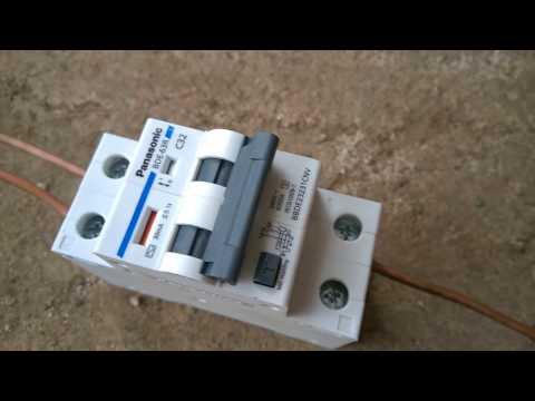 [HCM]Cầu Dao Chống Giật Panasonic RCBO 2 PHa  Loại 20A( BBDE 22031CNV)