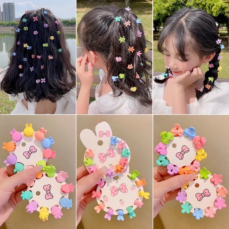 set 10 kẹp mini phong cách hàn quốc