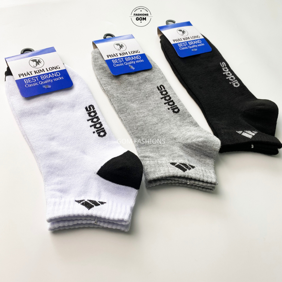 Set 5 đôi vớ cổ ngắn nam nữ hàng VNXK, tất cổ thấp chất liệu cotton dày dặn thoáng mát khử mùi - ADINGAN-CB5