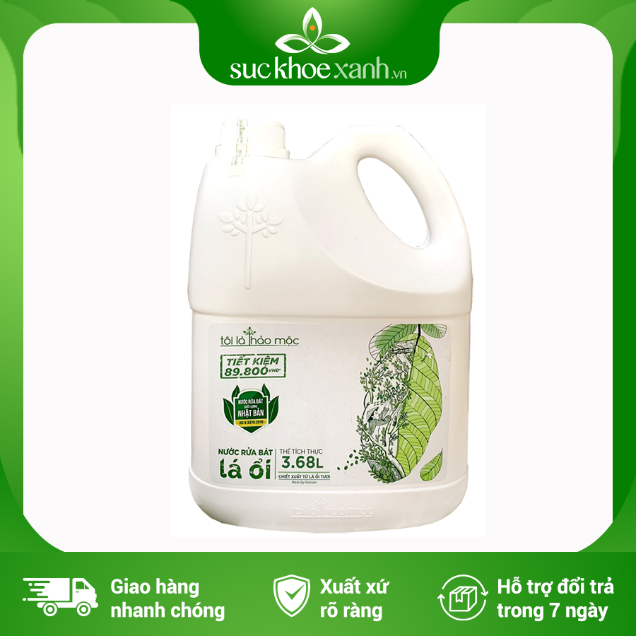 Nước rửa chén lá ổi tôi là thảo mộc bình 3.68 lít