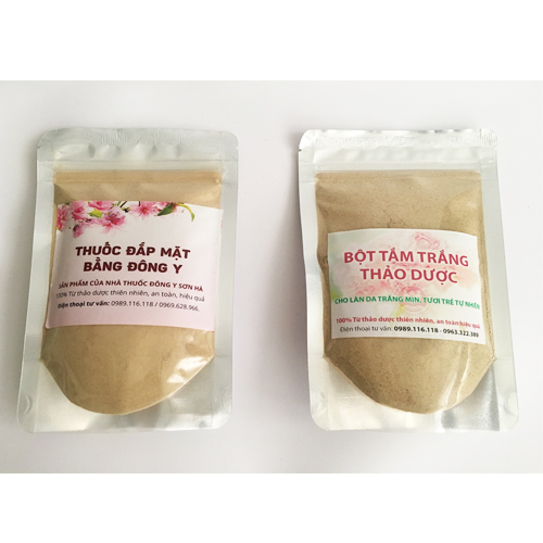 Bột tắm trắng Thảo Dược của Đông Y Sơn Hà