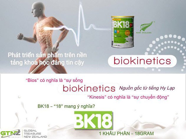 Sữa dinh dưỡng BK18 hộp 450g