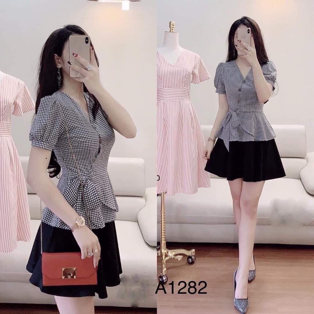 Set Bộ Áo Kate Và Chân Váy Xòe