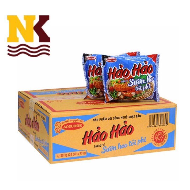 Thùng Mì Hảo Hảo sườn heo tỏi phi 30 gói