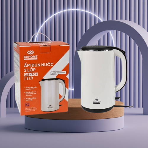 Ấm siêu tốc 2 lớp 1.8L 1500W G8 Home G8-702