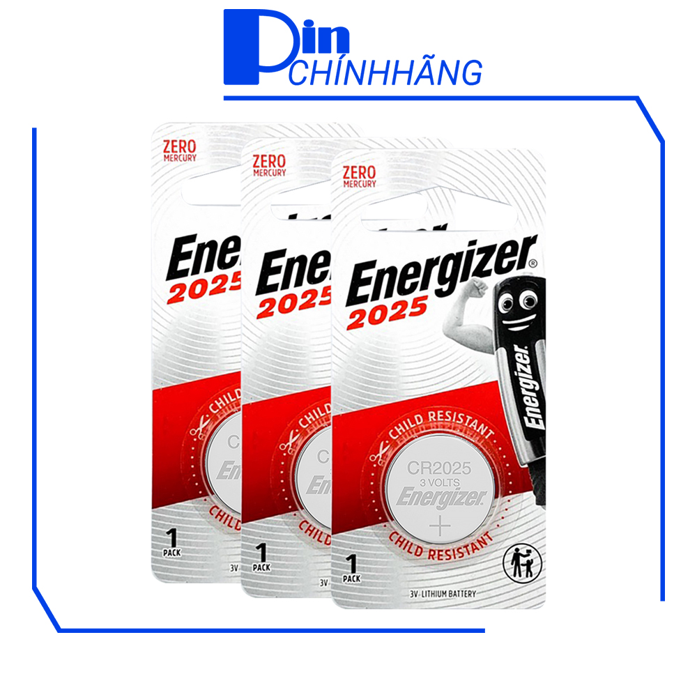 3 Pin Energizer 2025 3V - Pin CMOS laptop, remote, máy đo, v.v...
