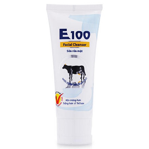 Sữa rửa mặt E100 tinh chất sữa bò tươi làm trắng da