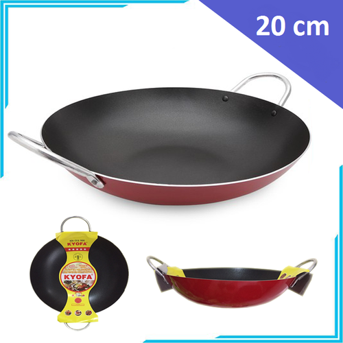 Chảo chống dính 2 quai sâu lòng 20 cm. Chảo chiên xào 2 quai.#chảo chiên chống dính