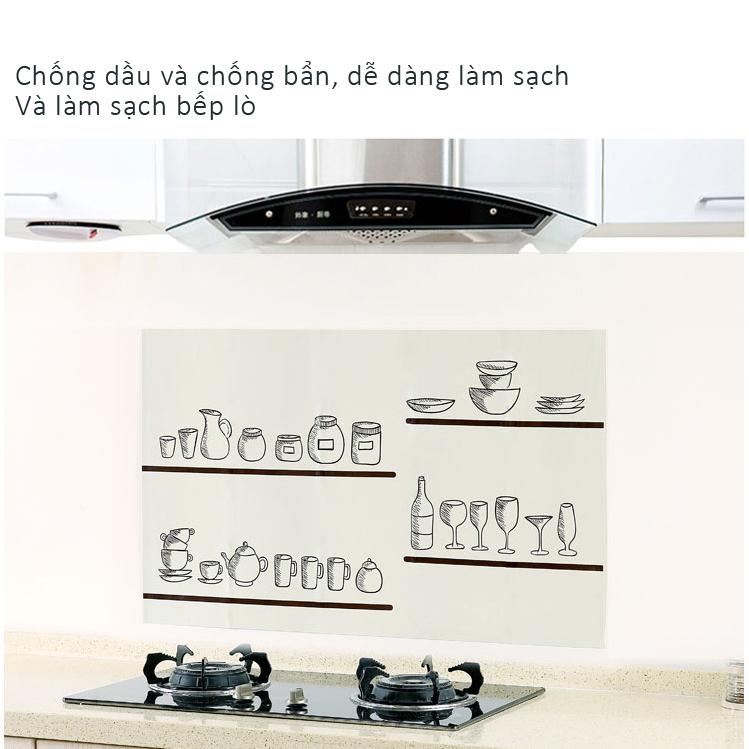 Giấy dán tường trang trí nhà bếp cách nhiệt