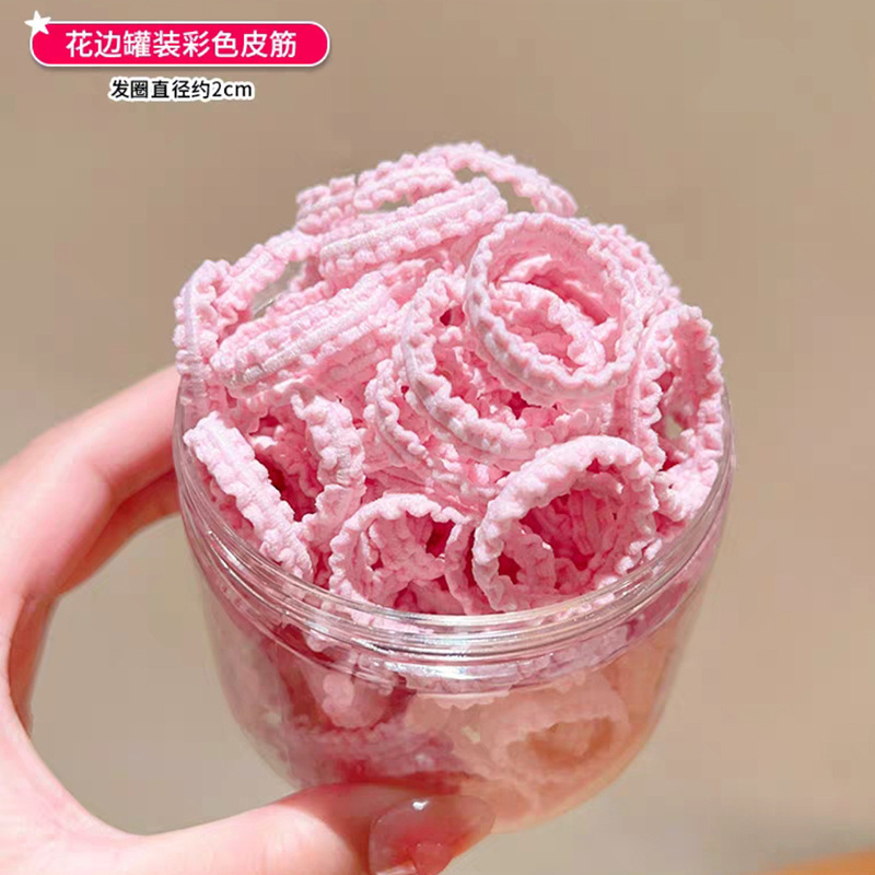 Hộp dây chun mềm co giãn tốt cột tóc cho bé gái MS 49