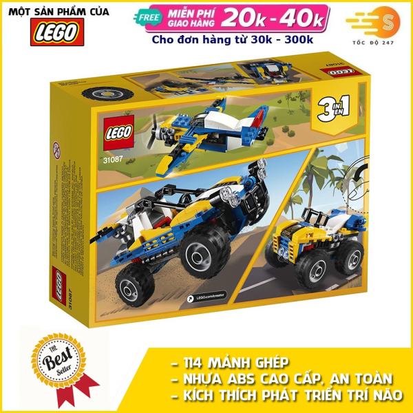 Bộ đồ chơi lắp ráp sáng tạo xe vượt địa hình 3in1 Lego Creator 31087