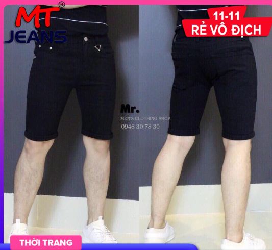 QUẦN SHOT NAM ĐEN CAO CẤP js109