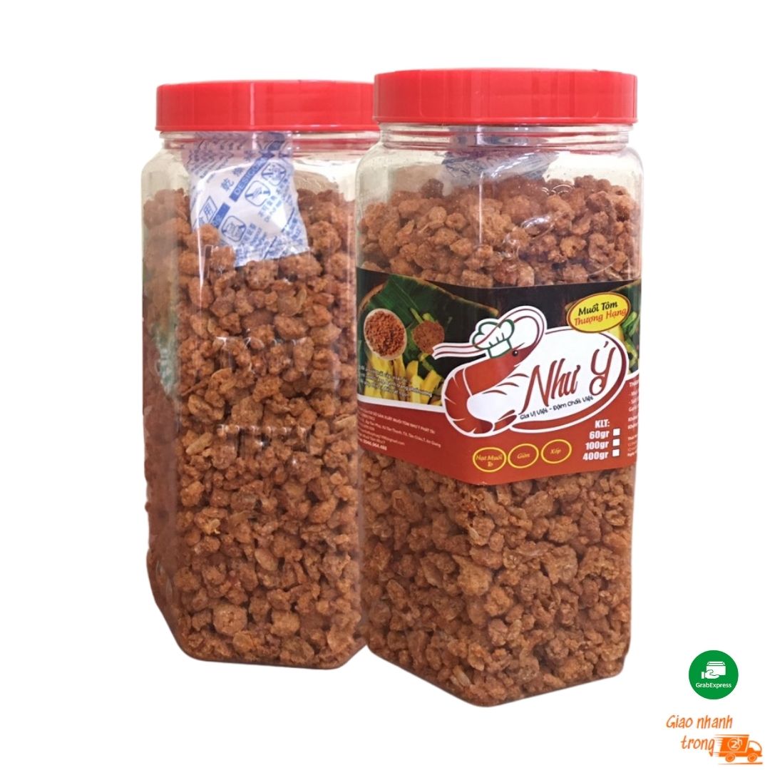 Muối tôm như ý hủ 60g/hủ 400g hạt to