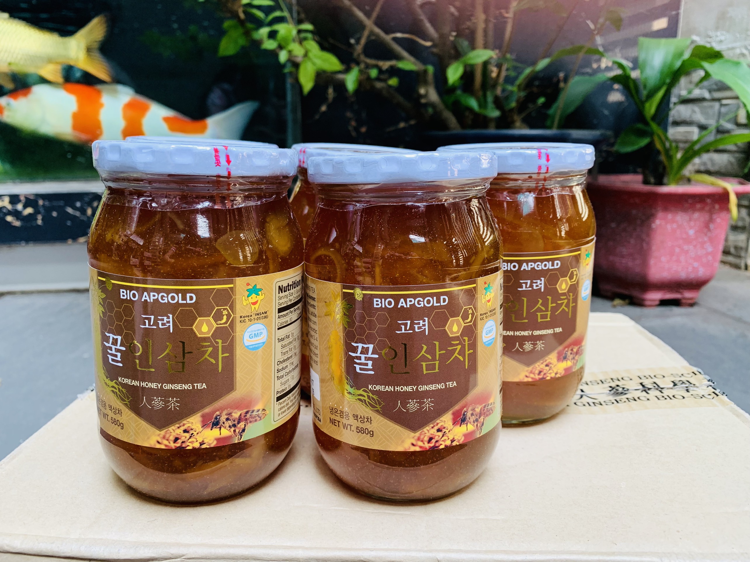 Sâm lát tươi ngâm mật ong Hàn Quốc (580g)