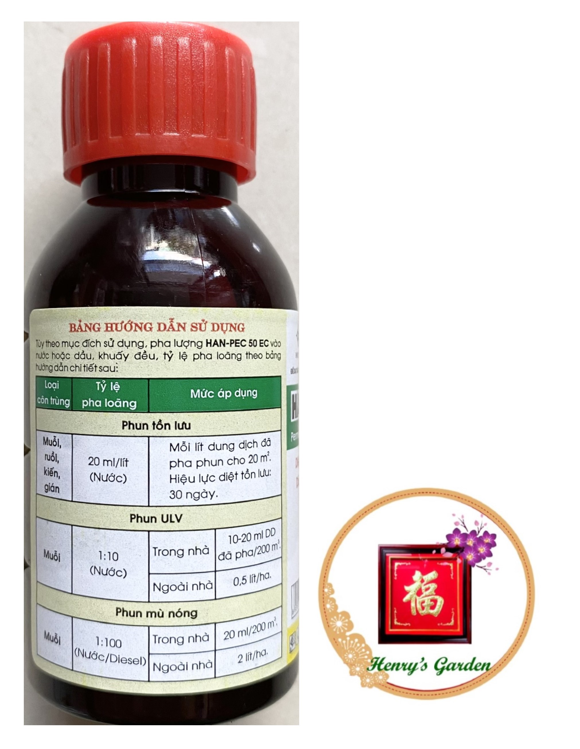 Thuốc Diệt Han-Pec 50EC Chế Phẩm Diệt Côn Trùng - #064B# 100ml