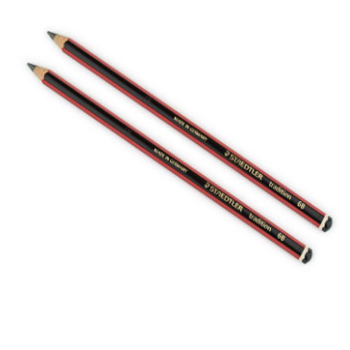 Vỉ 2 cây bút chì đỏ đen STAEDTLER TRADITION 110-2B