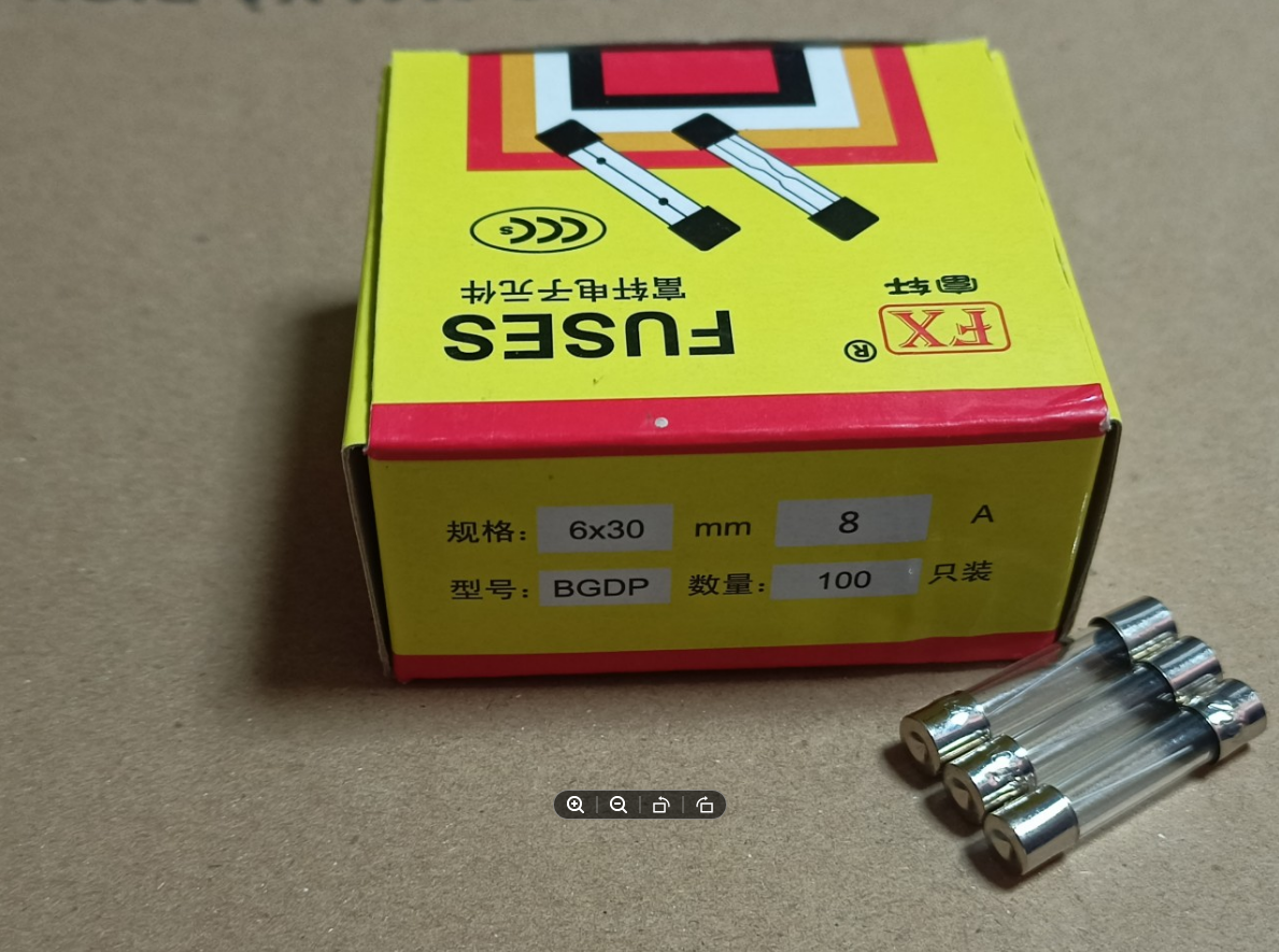 Cầu Chì 8A 250V 6x30mm (Hộp 100 chiếc)