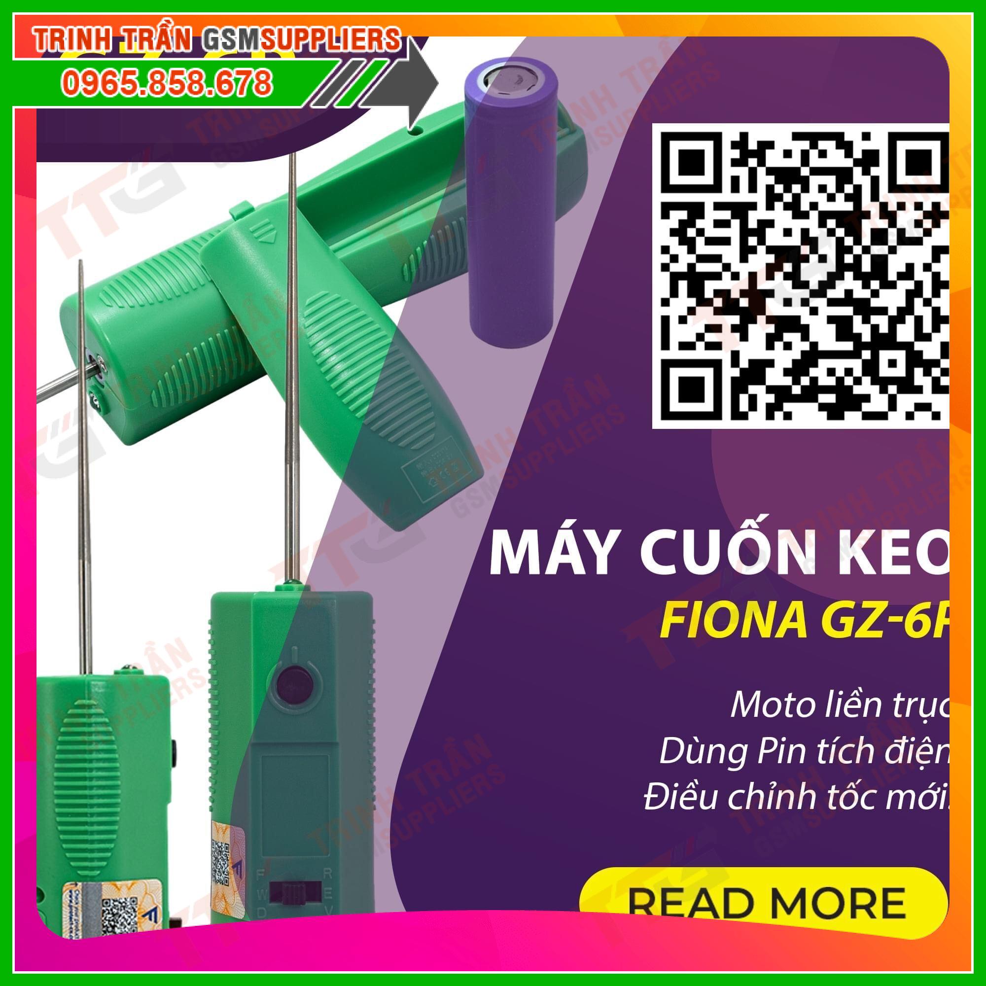 Máy cuốn keo liền trục Fiona GZ-6P
