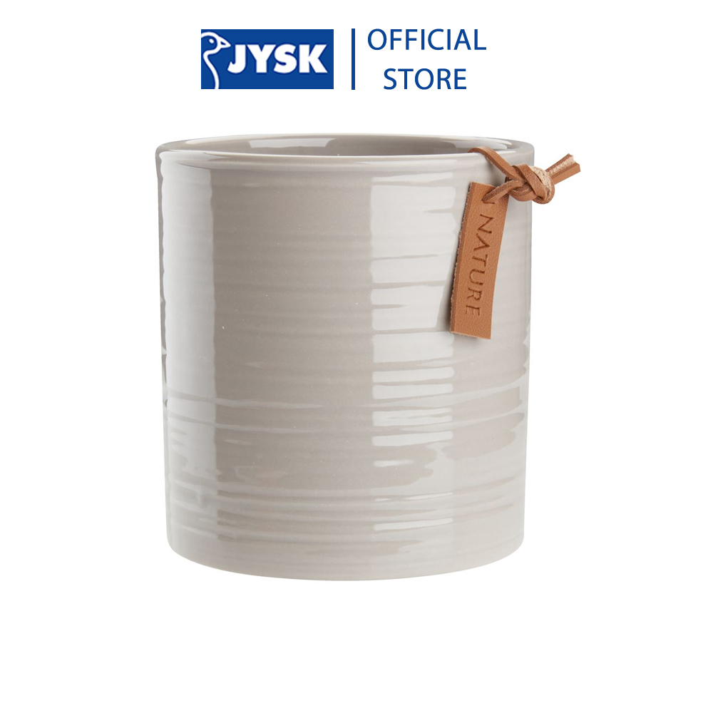 Chậu cây | jysk oddvar | gốm dolomite | be | dk12xc14cm