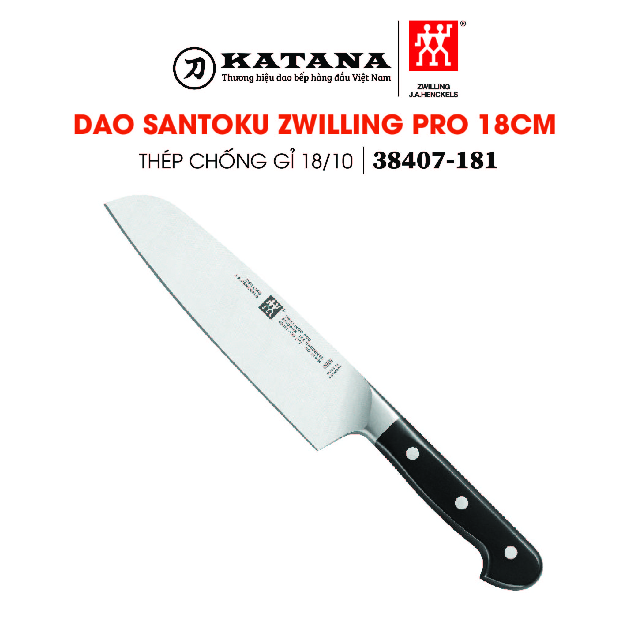 ZWILLING - Dao Santoku ZWILLING Pro - 18cm