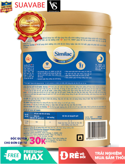 Bộ 2 sữa bột Similac 4 900g