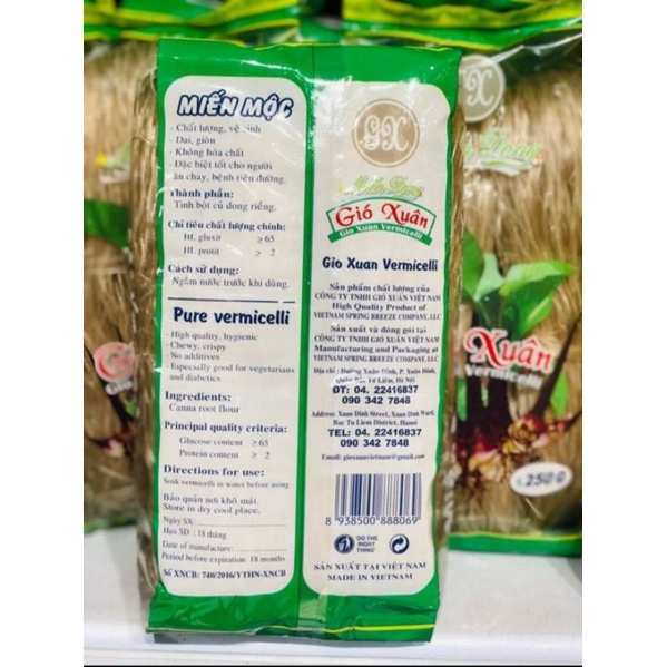 MIẾN DONG GIÓ XUÂN - 250G
