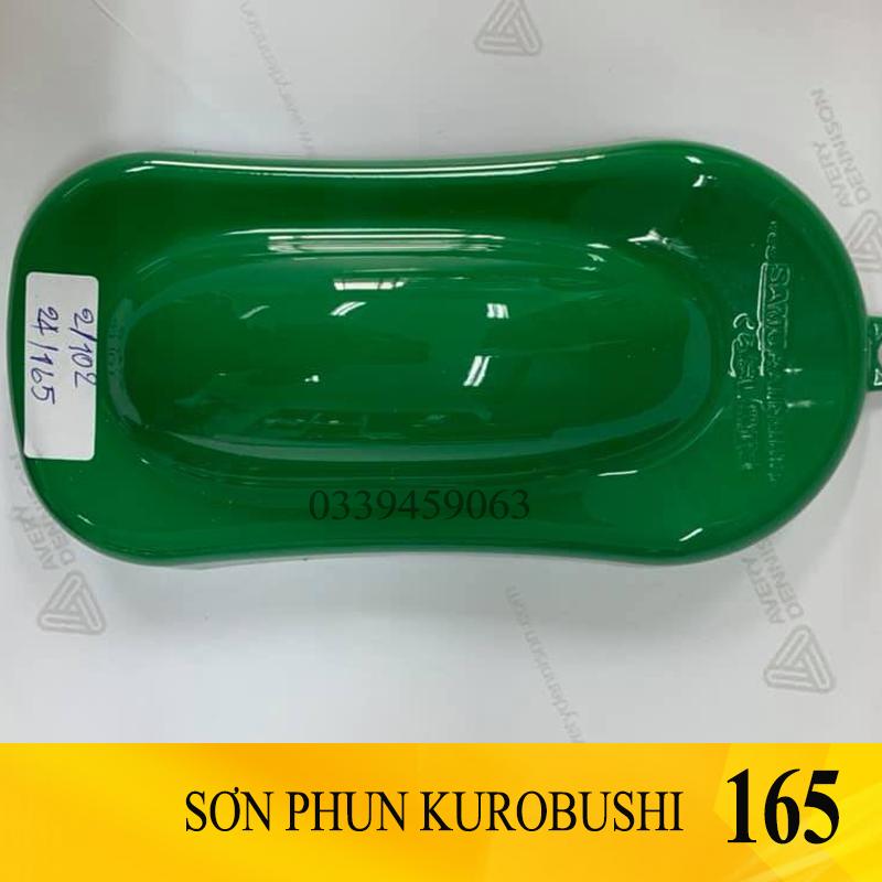 Sơn samurai xanh lá - Combo màu xanh lá 165 sơn xịt samurai