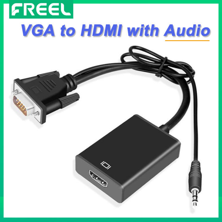 Cáp chuyển đổi vga sang hdmi có audio (vga ra hdmi )